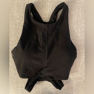 Athleta Black Athletic cut out wrap detail sports bra size S